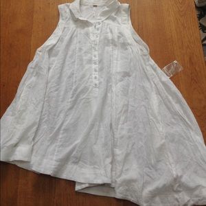 Free People white asymmetrical top/dress